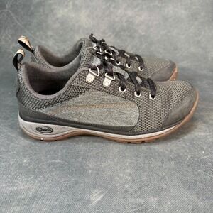 Chaco Women's Gray Mesh Lace Up Hiking Trail Walking Sneakers Shoes Size 6.5